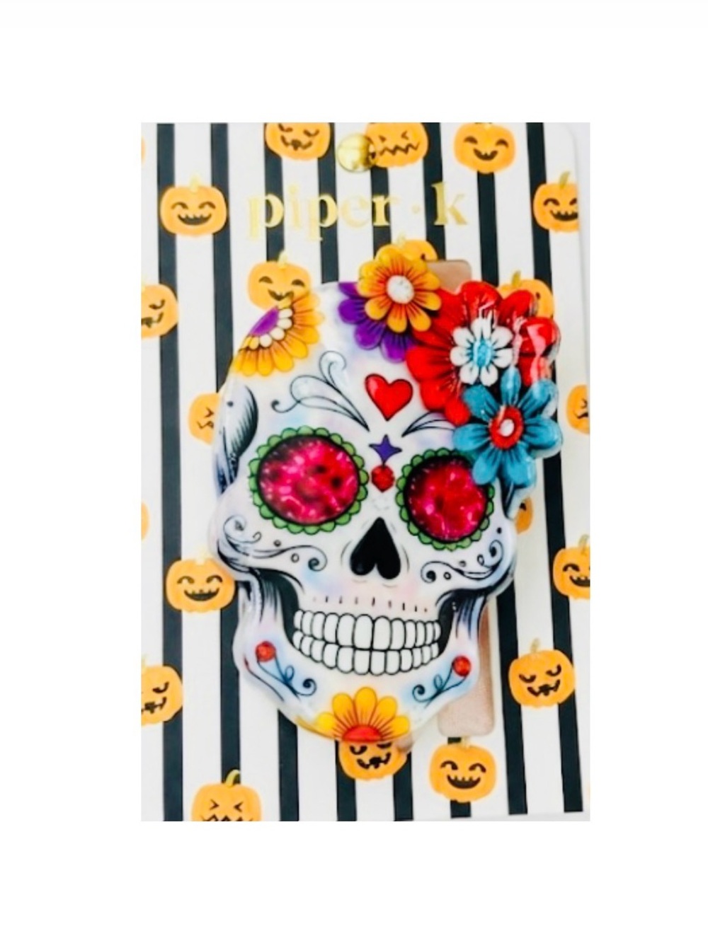 NWT ⚜️🌺⚜️ Piper K Sugar Skull Hair Claw Clip